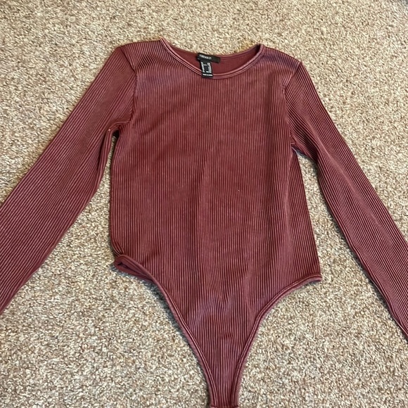 dark red long sleeve bodysuit - Picture 1 of 1